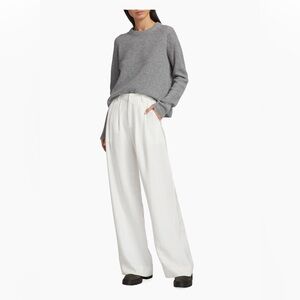 Jenni Kayne Fisherman Cashmere Sweater XS Knit Luxury Pullover Minimal Capsule